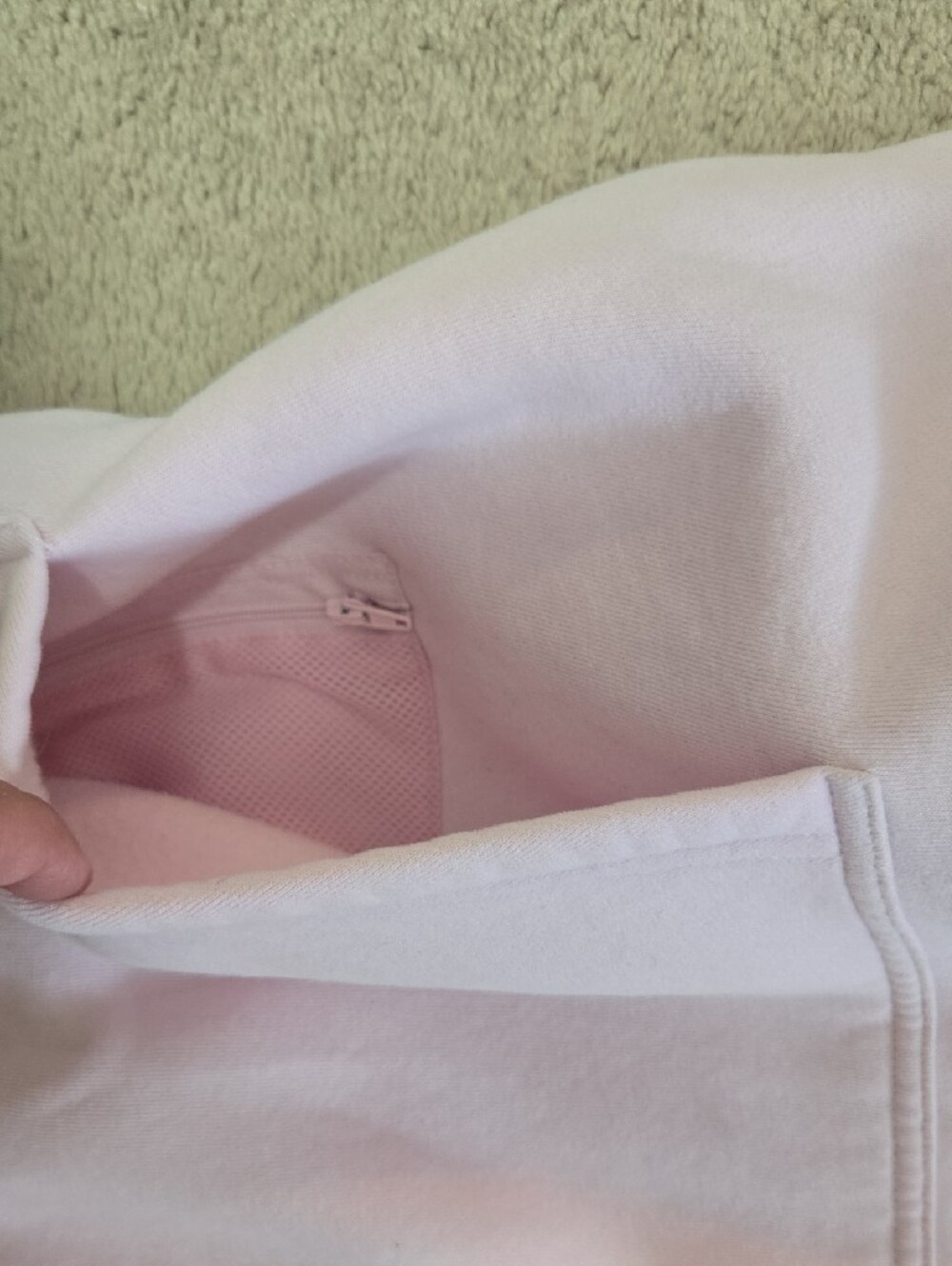 Comfrt Womens Or Men's Pale Pink Hoodie Sweatshirt - Picture 3 of 5
